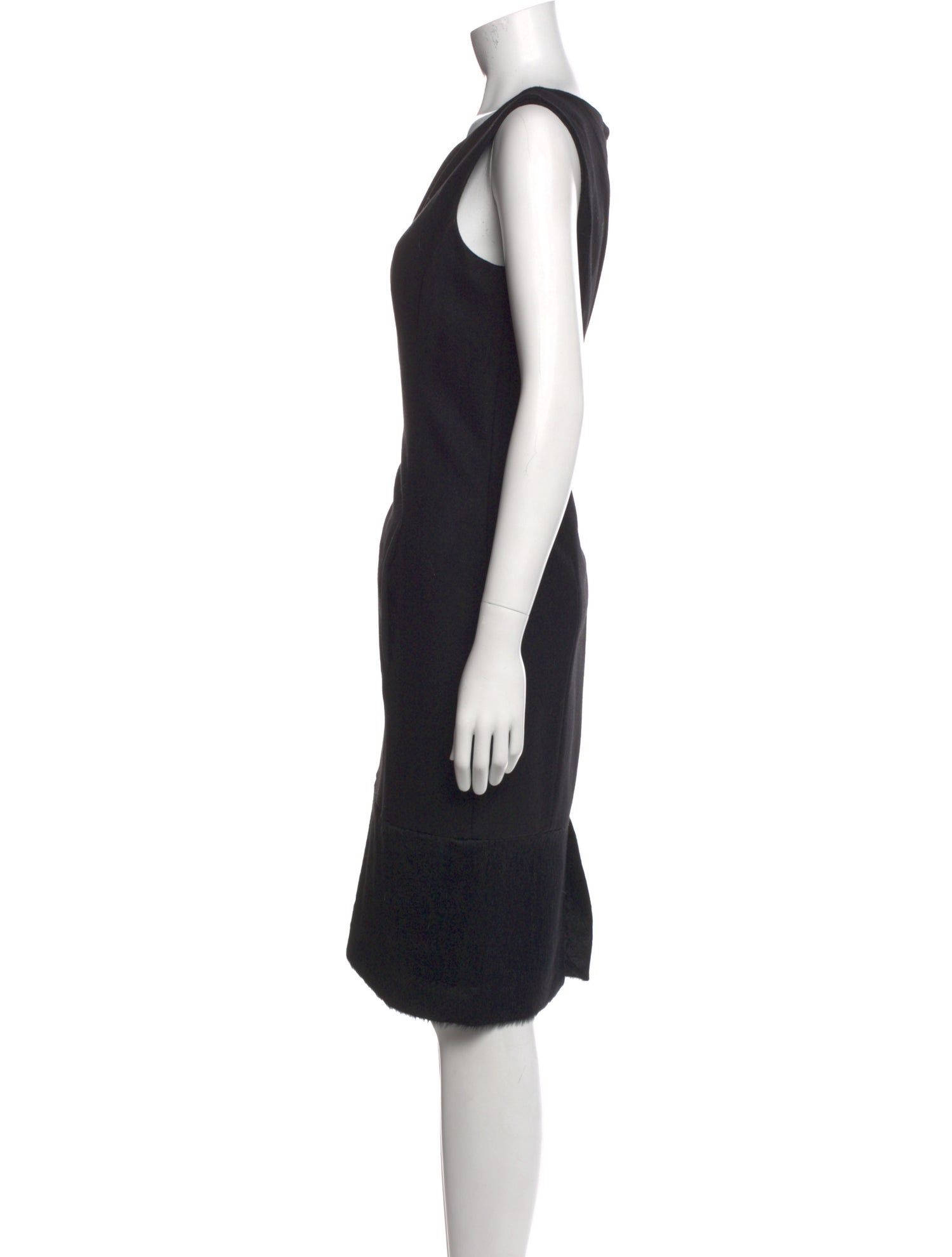 Max Mara Virgin Wool Knee-Length Dress