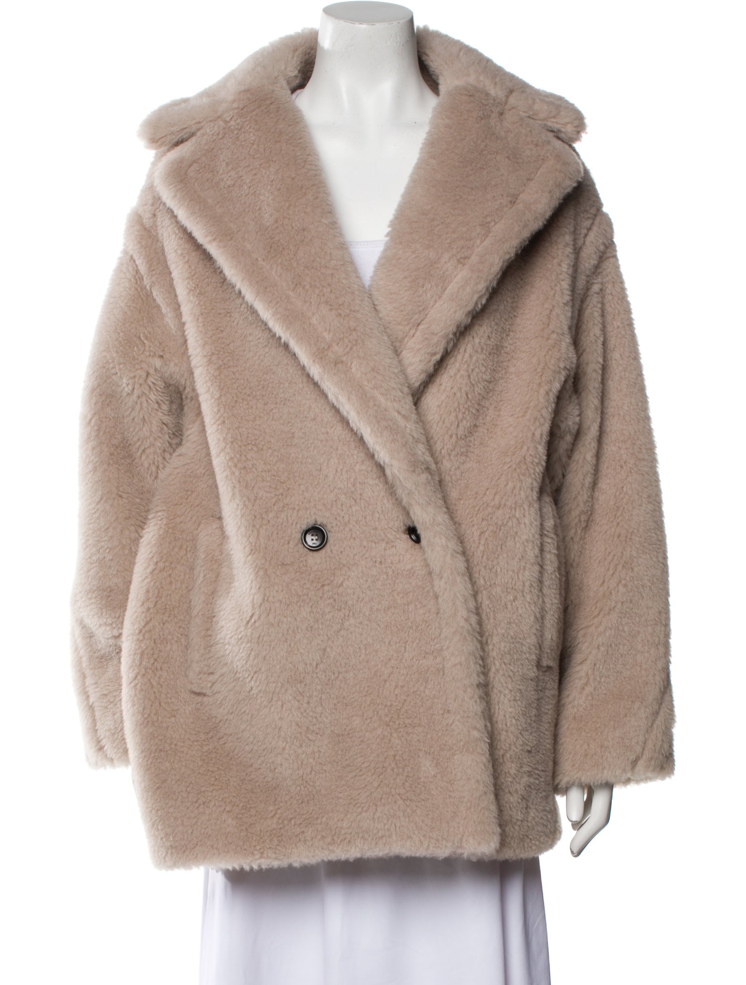 Max Mara Alpaca Faux Fur Jacket