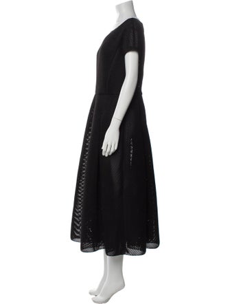 Max Mara Bateau Neckline Long Dress