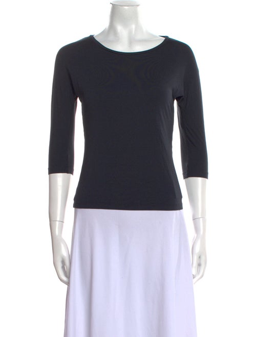 Max Mara Bateau Neckline Three-Quarter Sleeve T-Shirt