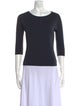 Max Mara Bateau Neckline Three-Quarter Sleeve T-Shirt