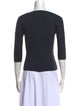 Max Mara Bateau Neckline Three-Quarter Sleeve T-Shirt