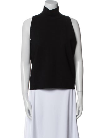 Max Mara Turtleneck Sleeveless Top