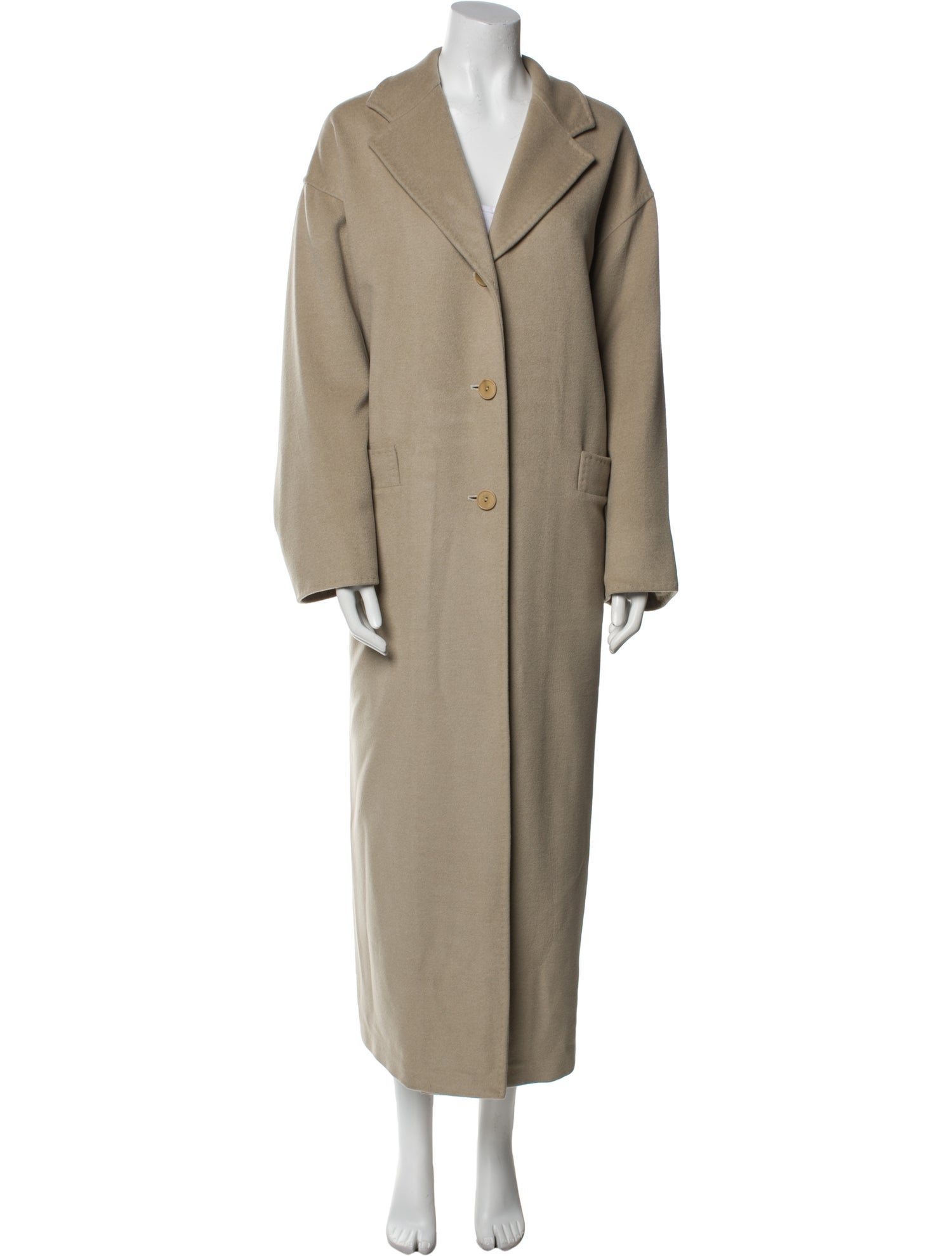 Max Mara Vintage Virgin Wool Trench Coat
