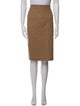 Max Mara Camel Hair Knee-Length Skirt