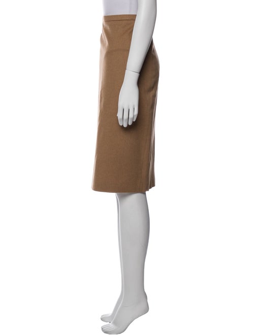 Max Mara Camel Hair Knee-Length Skirt