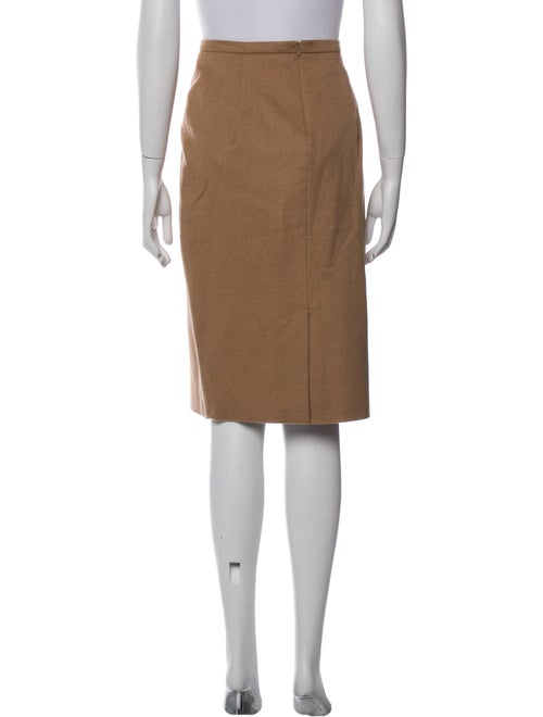 Max Mara Camel Hair Knee-Length Skirt