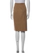 Max Mara Camel Hair Knee-Length Skirt