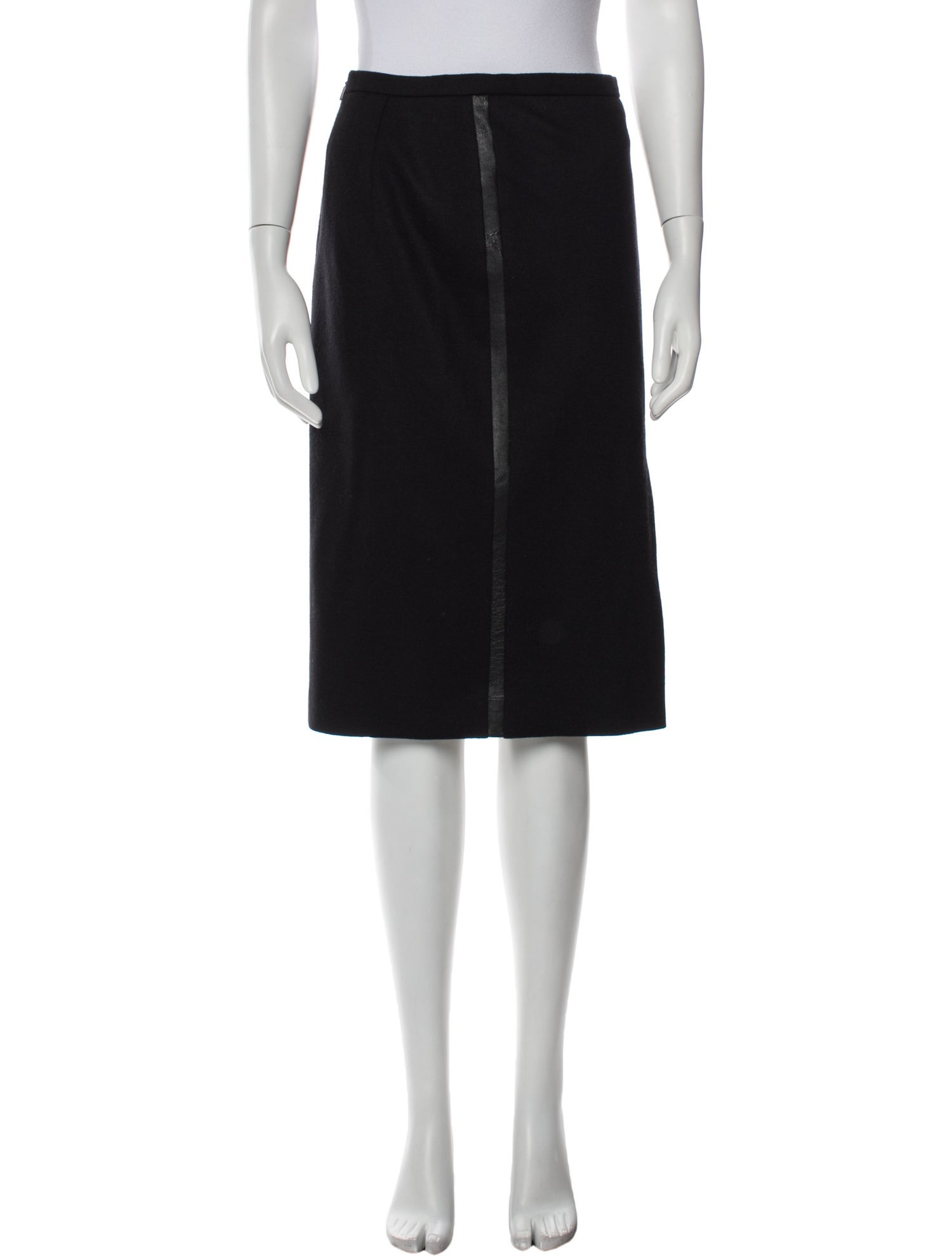 Max Mara Virgin Wool Knee-Length Skirt