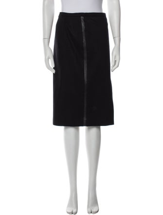 Max Mara Virgin Wool Knee-Length Skirt