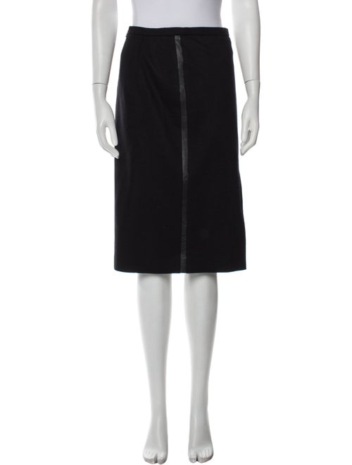 Max Mara Virgin Wool Knee-Length Skirt