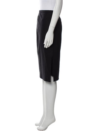 Max Mara Virgin Wool Knee-Length Skirt