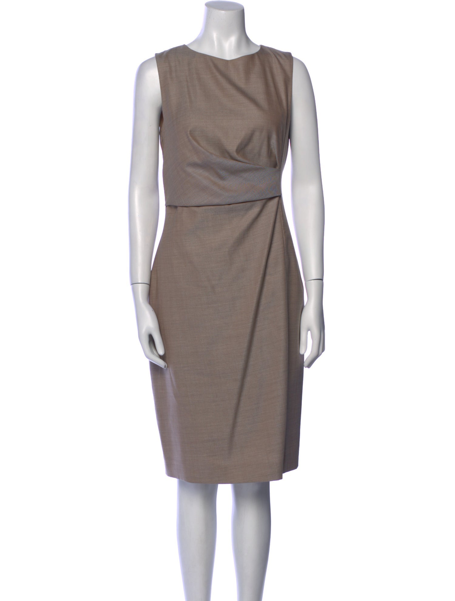 Max Mara Virgin Wool Knee-Length Dress