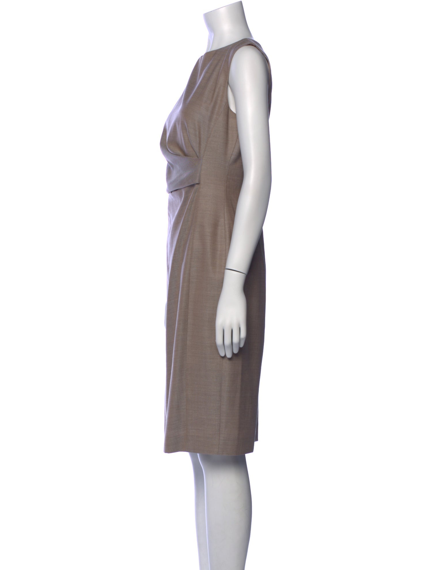 Max Mara Virgin Wool Knee-Length Dress