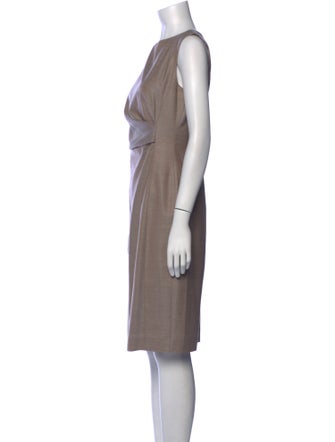 Max Mara Virgin Wool Knee-Length Dress