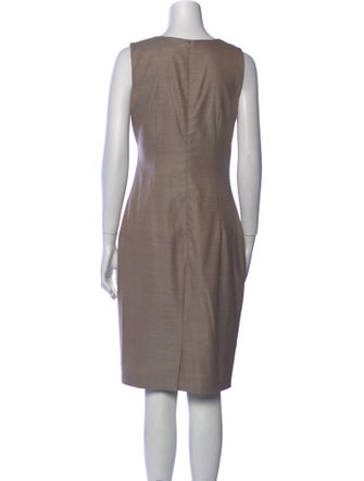 Max Mara Virgin Wool Knee-Length Dress