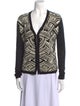 Max Mara Printed V-Neck Sweater