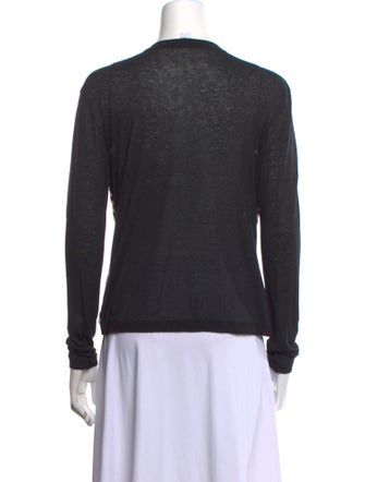 Max Mara Printed V-Neck Sweater