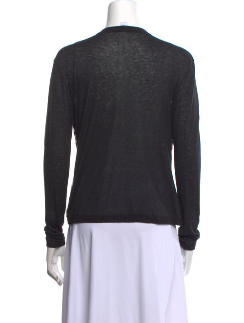 Max Mara Printed V-Neck Sweater