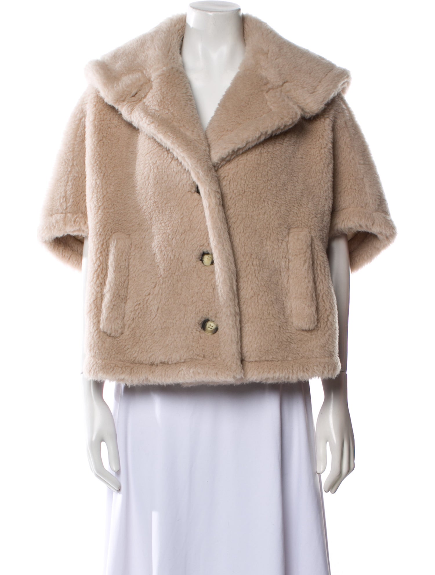 Max Mara Alpaca Faux Fur Jacket