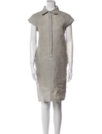 Max Mara Linen Knee-Length Dress