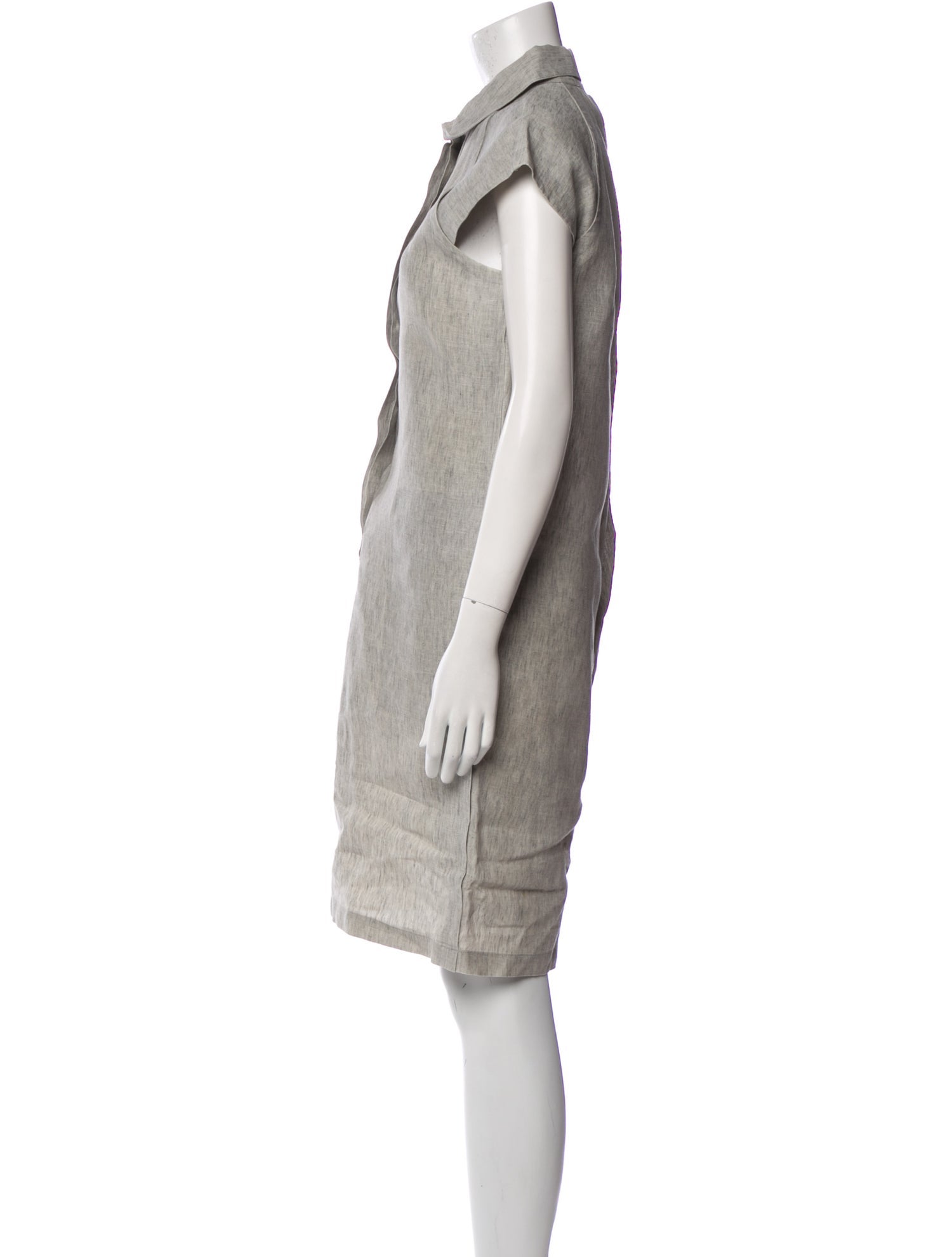 Max Mara Linen Knee-Length Dress