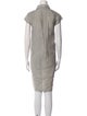 Max Mara Linen Knee-Length Dress