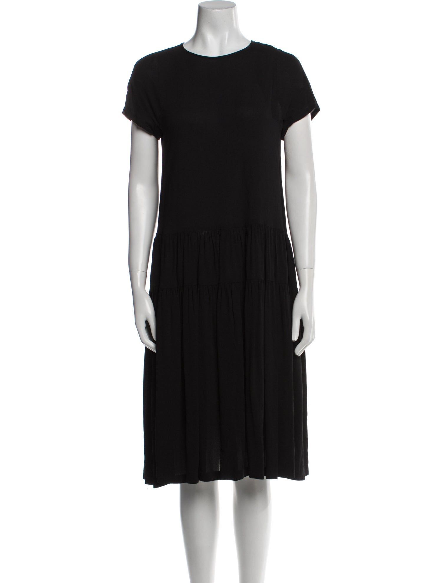 Max Mara Crew Neck Midi Length Dress