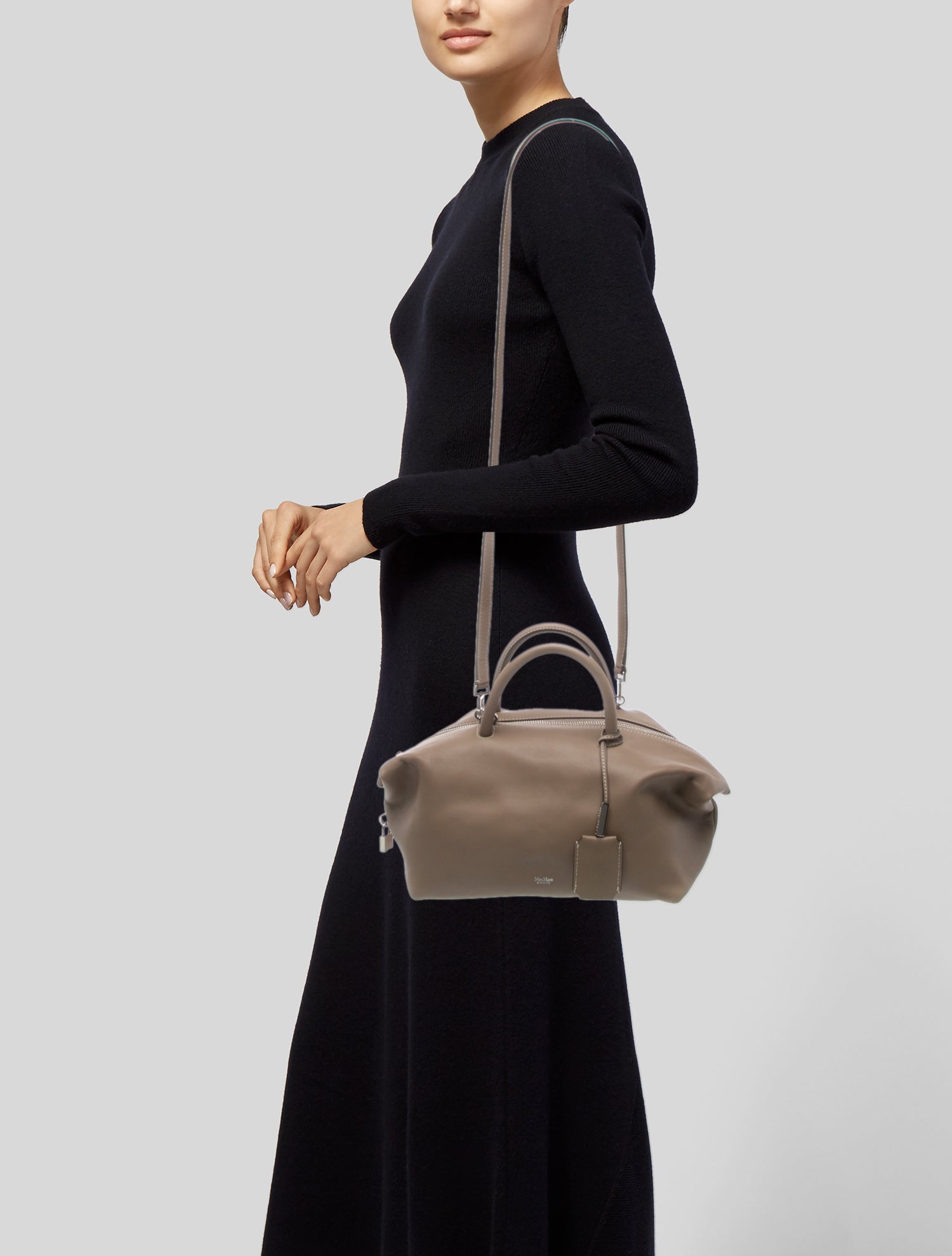 Max Mara Leather Top Handle Bag