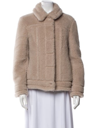 Max Mara Alpaca Faux Fur Jacket