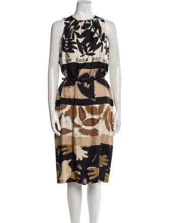 Max Mara Silk Midi Length Dress