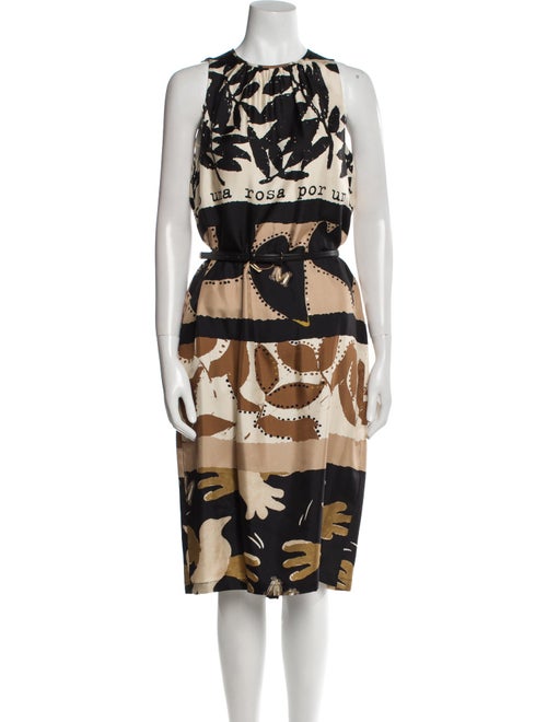 Max Mara Silk Midi Length Dress