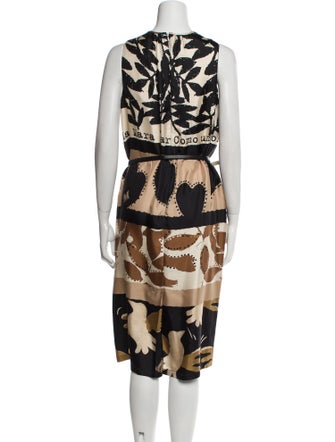 Max Mara Silk Midi Length Dress