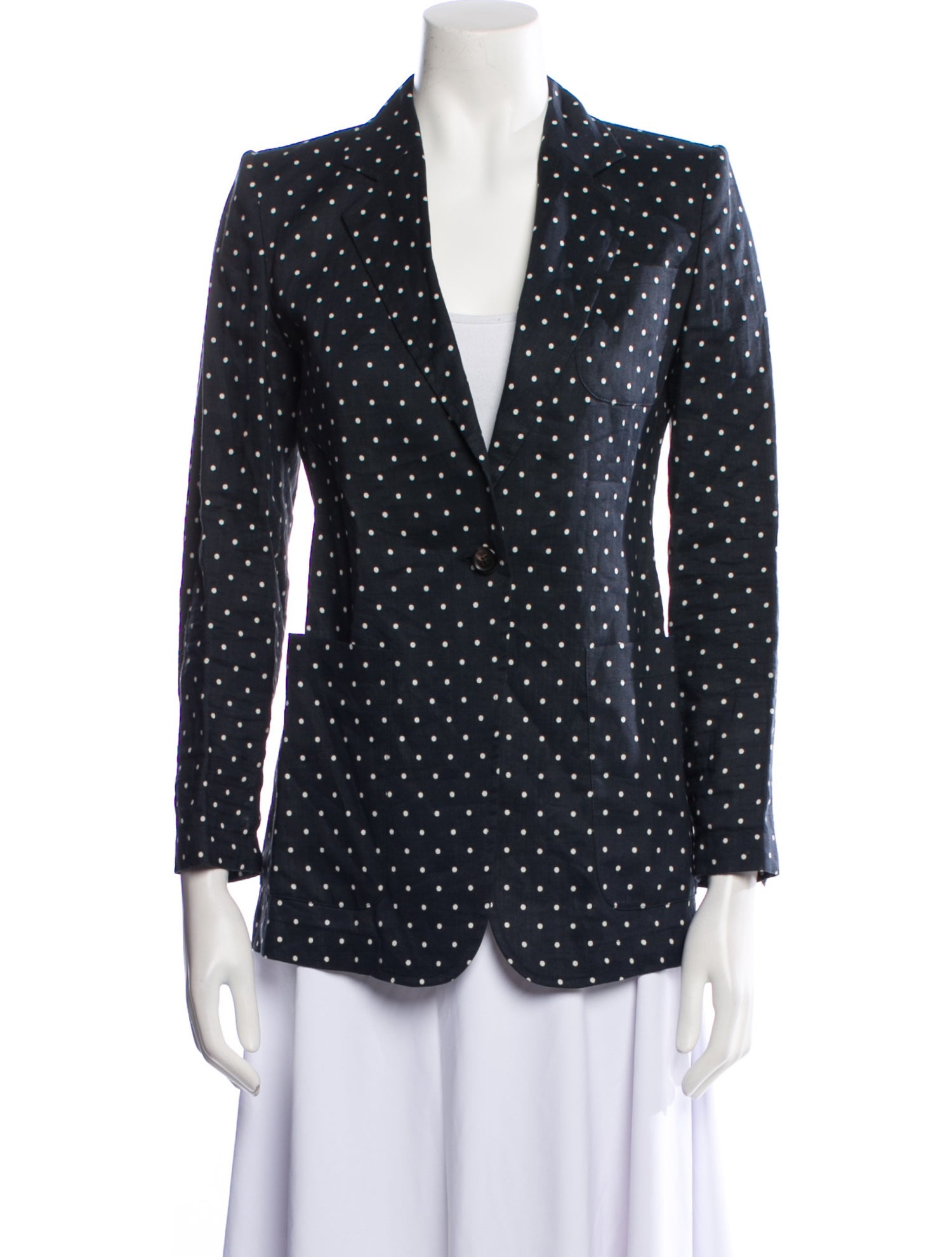 Max Mara Polka Dot Print Blazer