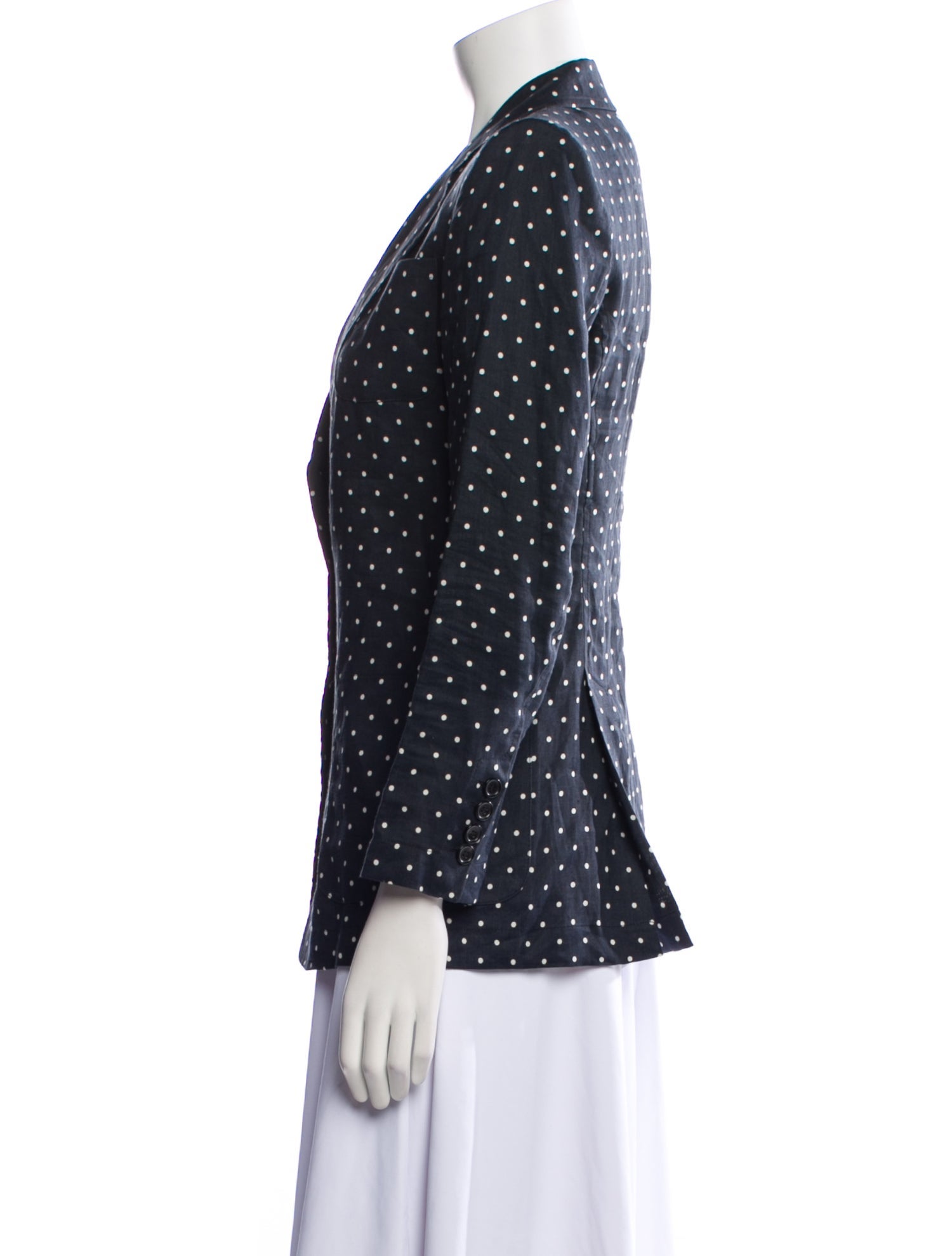 Max Mara Polka Dot Print Blazer