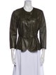 Max Mara Leather Evening Jacket