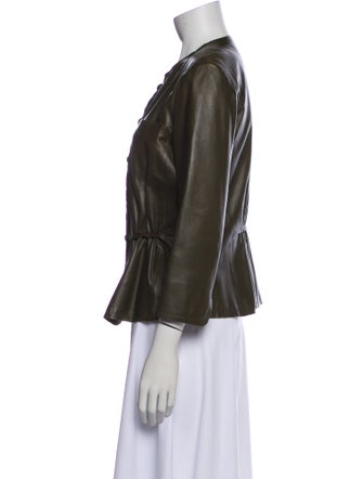 Max Mara Leather Evening Jacket