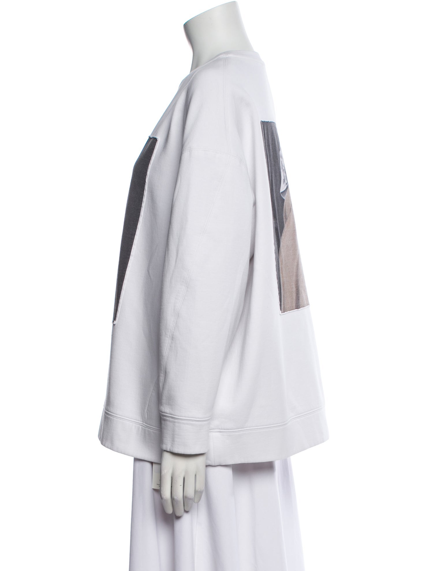 Max Mara Graphic Print Crew Neck Sweatshirt