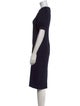 Max Mara Crew Neck Midi Length Dress