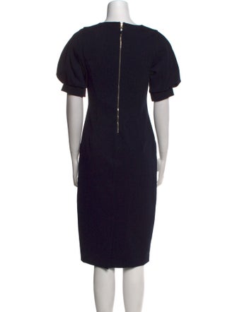Max Mara Crew Neck Midi Length Dress