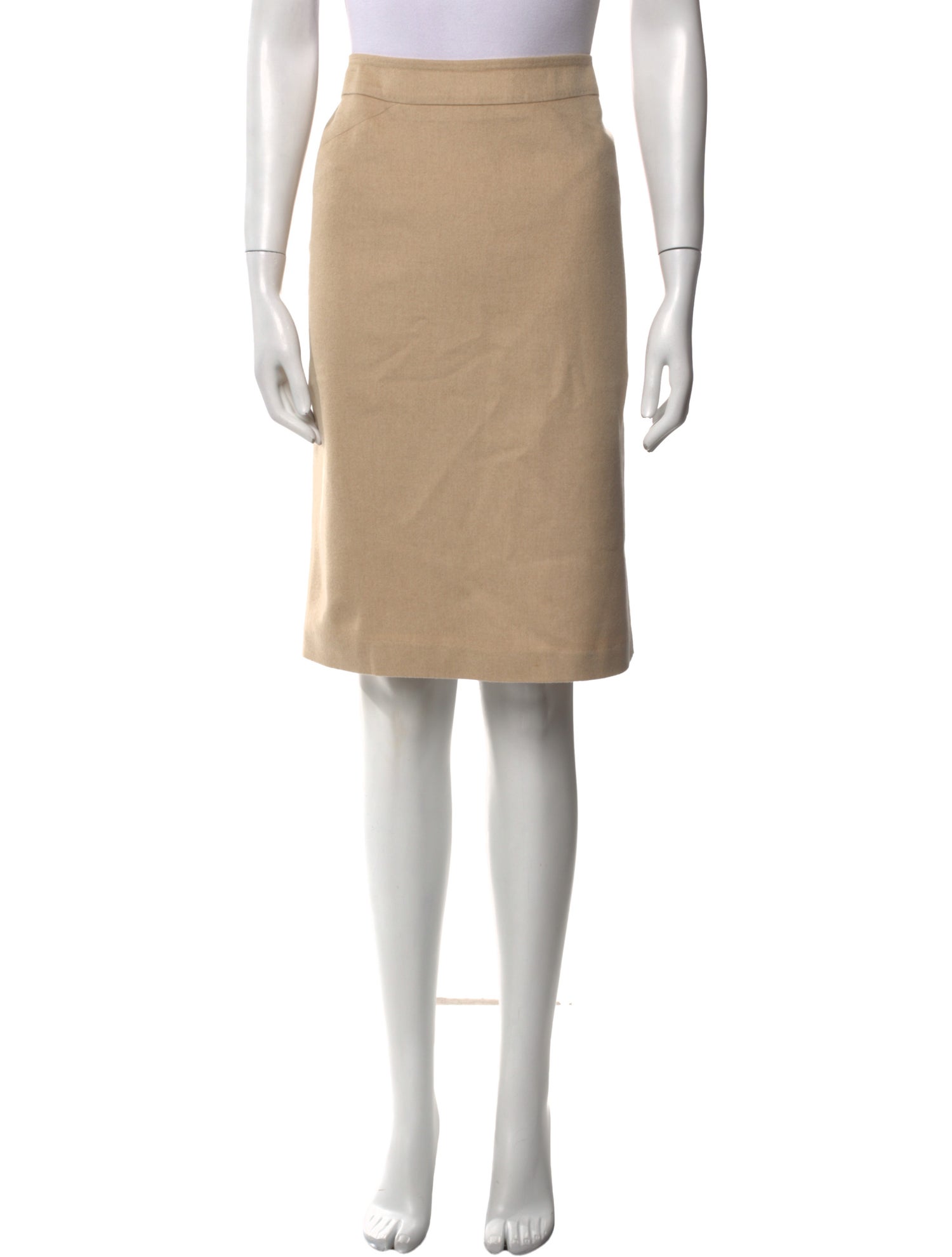 Max Mara Virgin Wool Knee-Length Skirt