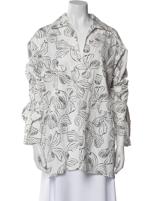 Max Mara Printed V-Neck Tunic