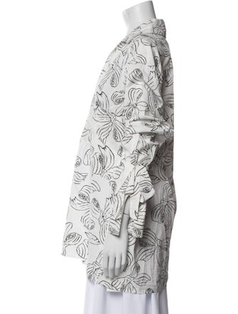 Max Mara Printed V-Neck Tunic