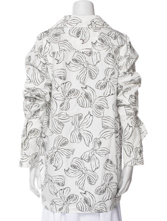 Max Mara Printed V-Neck Tunic