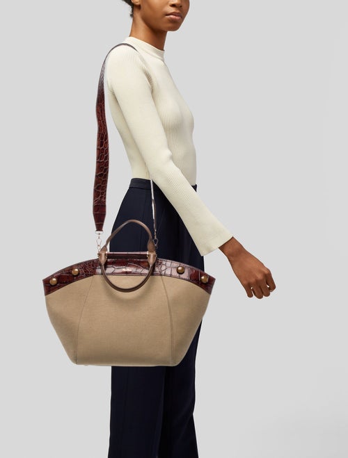 Max Mara Canvas Top Handle Bag