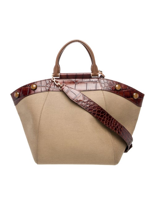 Max Mara Canvas Top Handle Bag