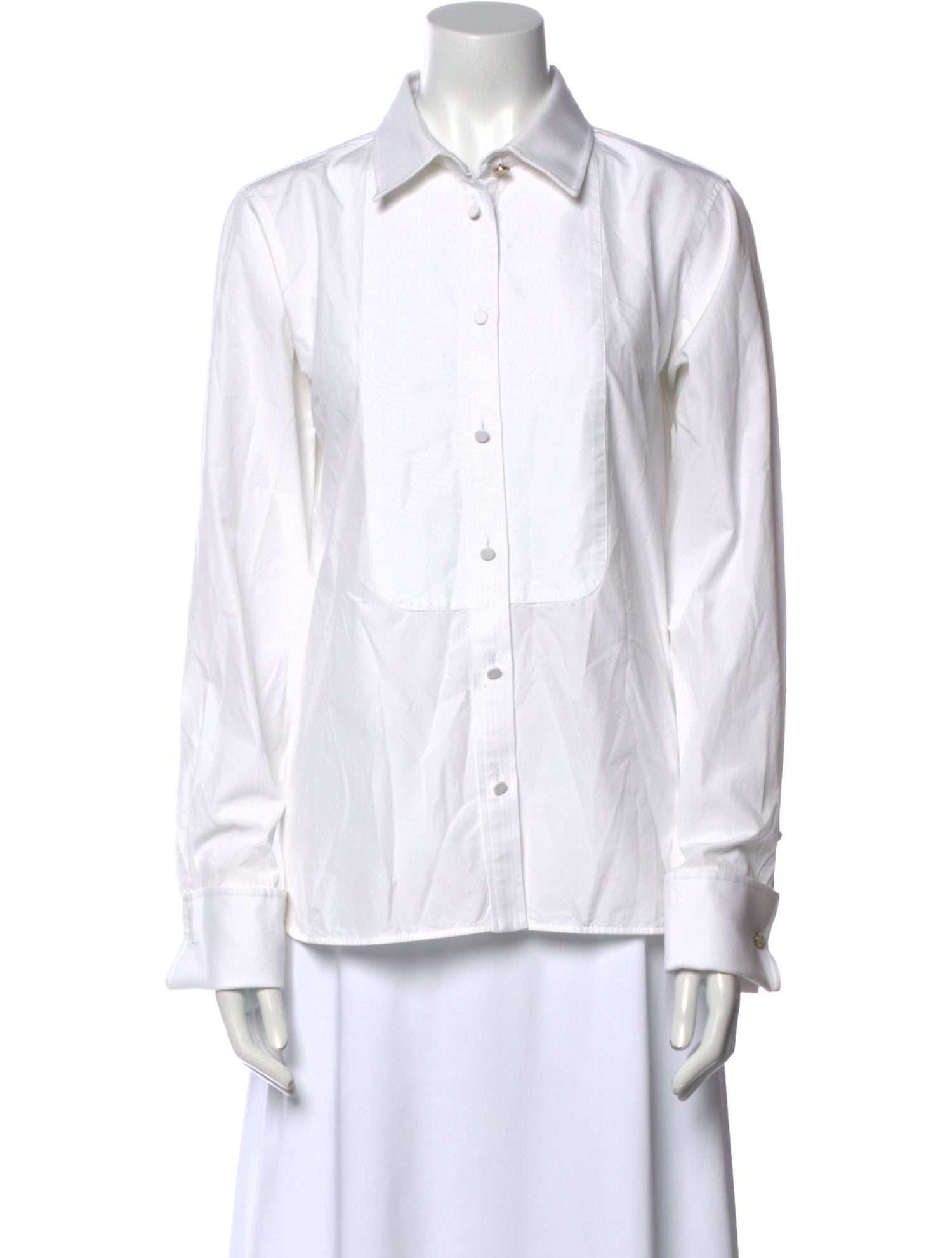 Max Mara Long Sleeve Button-Up Top