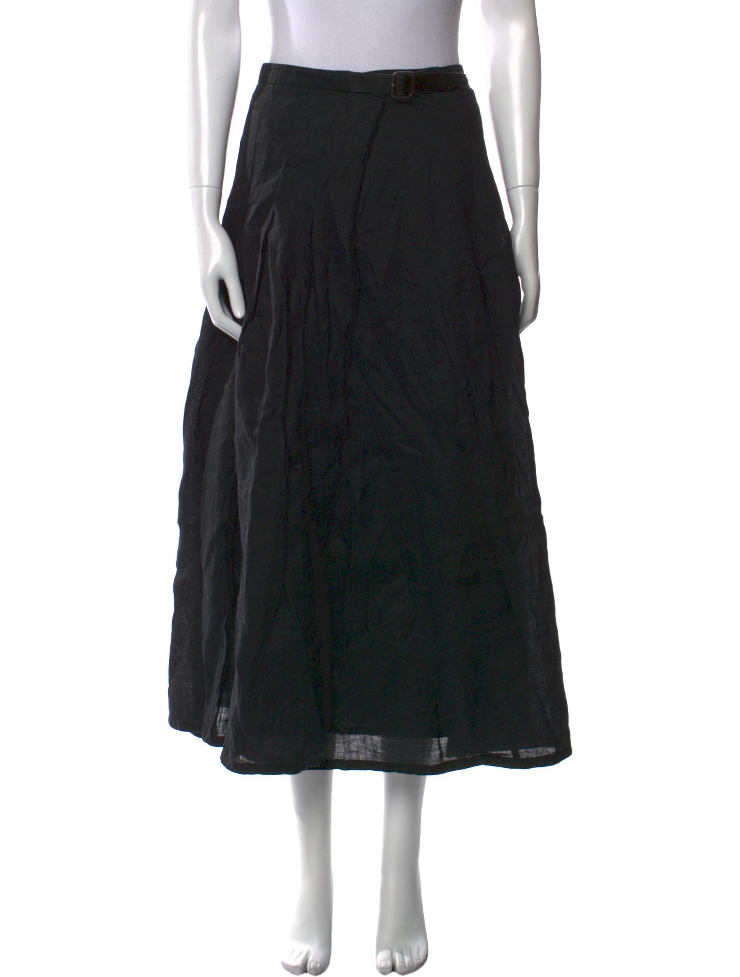 Max Mara Pleated Accents Midi Length Skirt