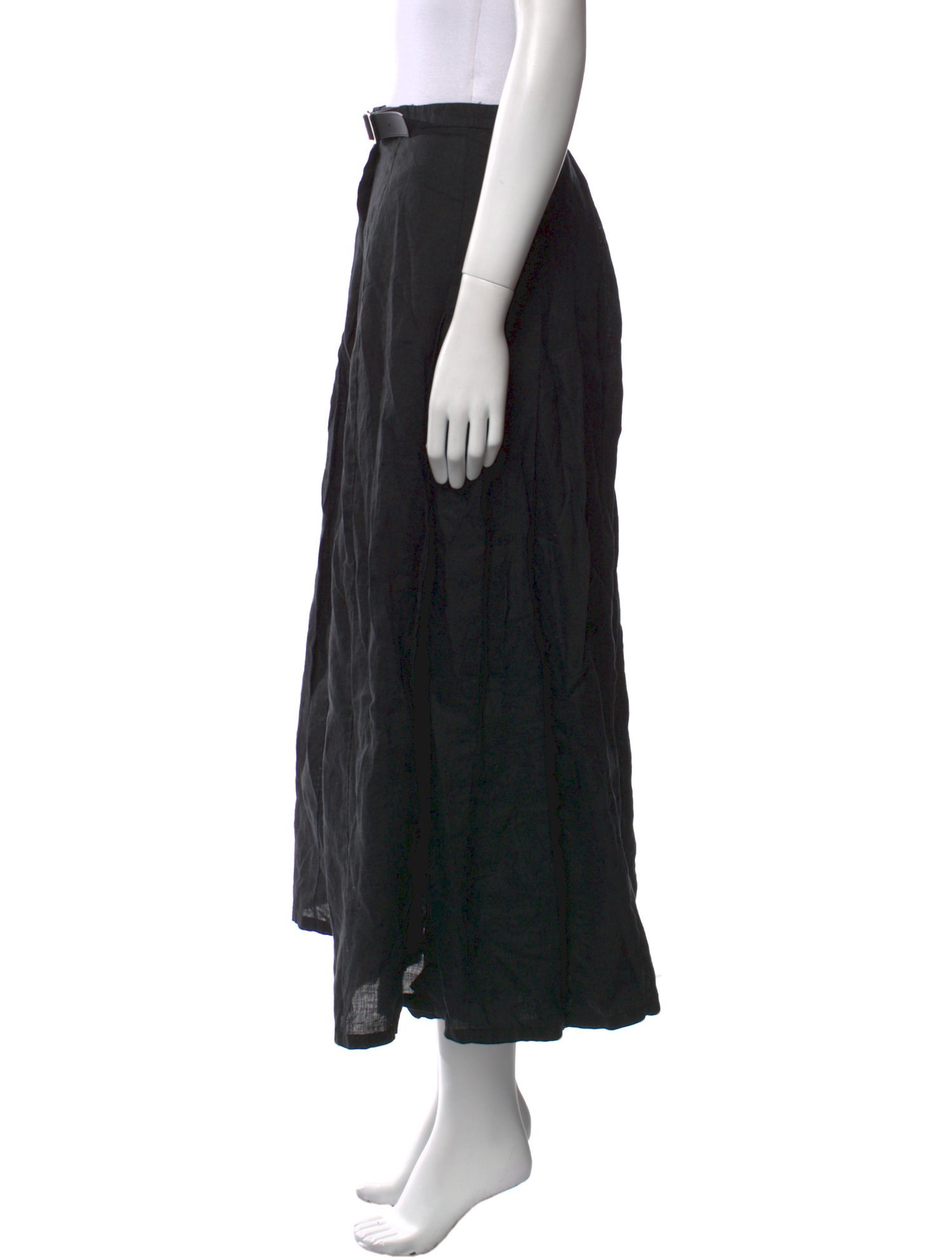 Max Mara Pleated Accents Midi Length Skirt