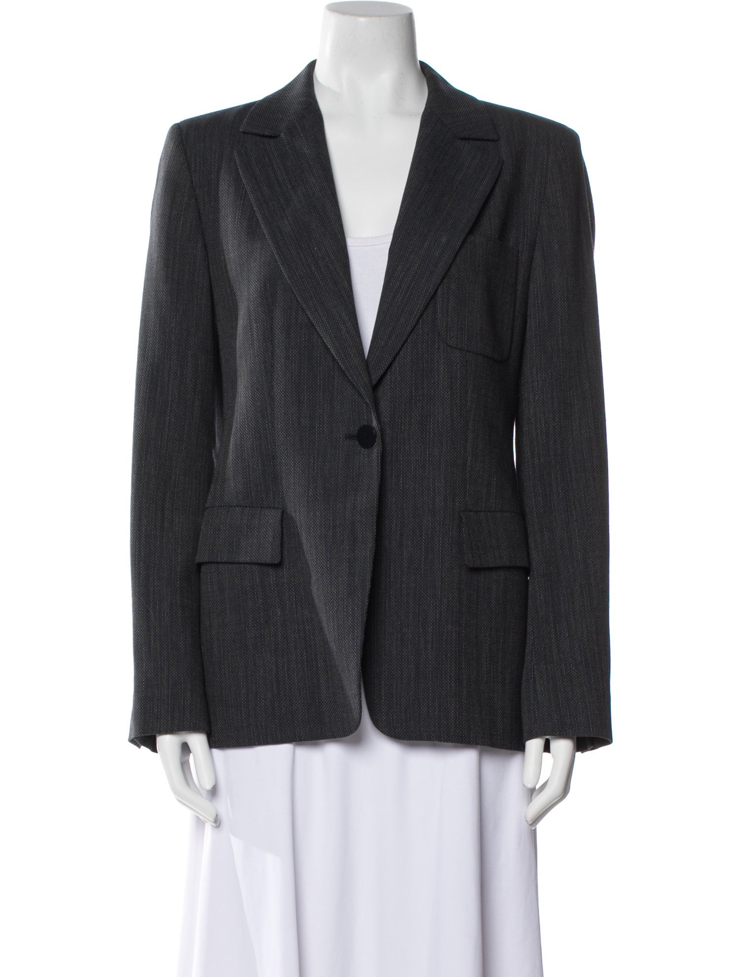 Max Mara Virgin Wool Striped Blazer